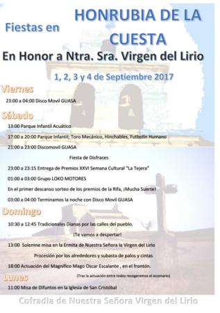 Imagen Programa Fiestas Septiembre 2017